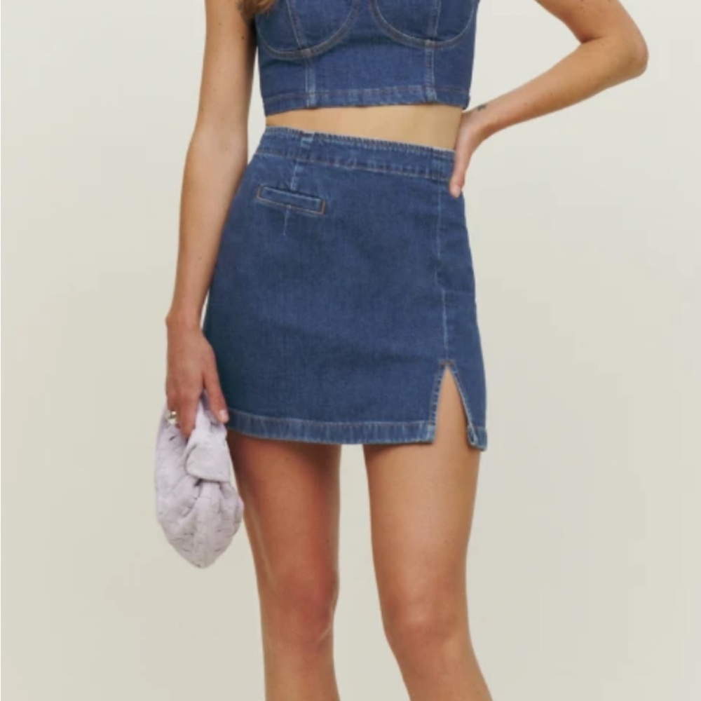NWT Reformation Freda Mini skirt